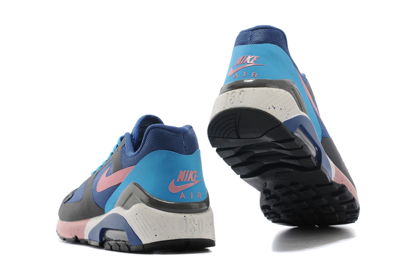 Nike air max 180 hommes chaussures noir bleu (3)